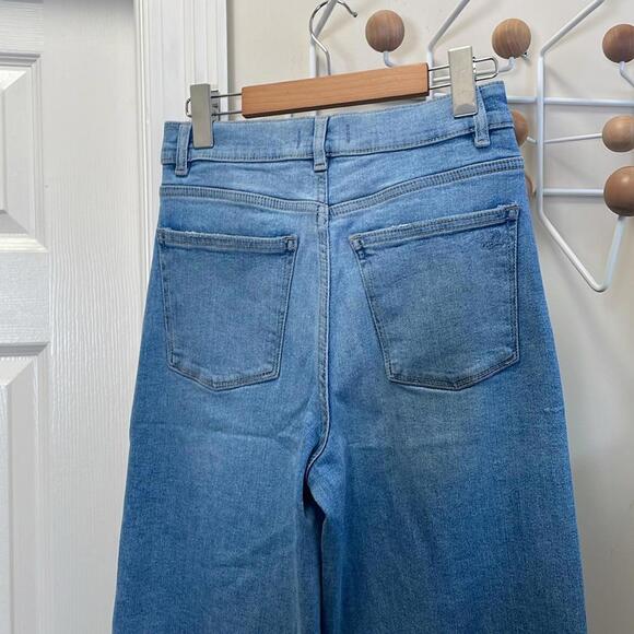 DL1961 - Hepburn Wide Leg High Rise Flare Denim Jeans - Blue - 26 - Picture 6 of 15